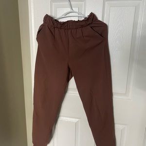 lululemon, stretch joggers, brown , size 6